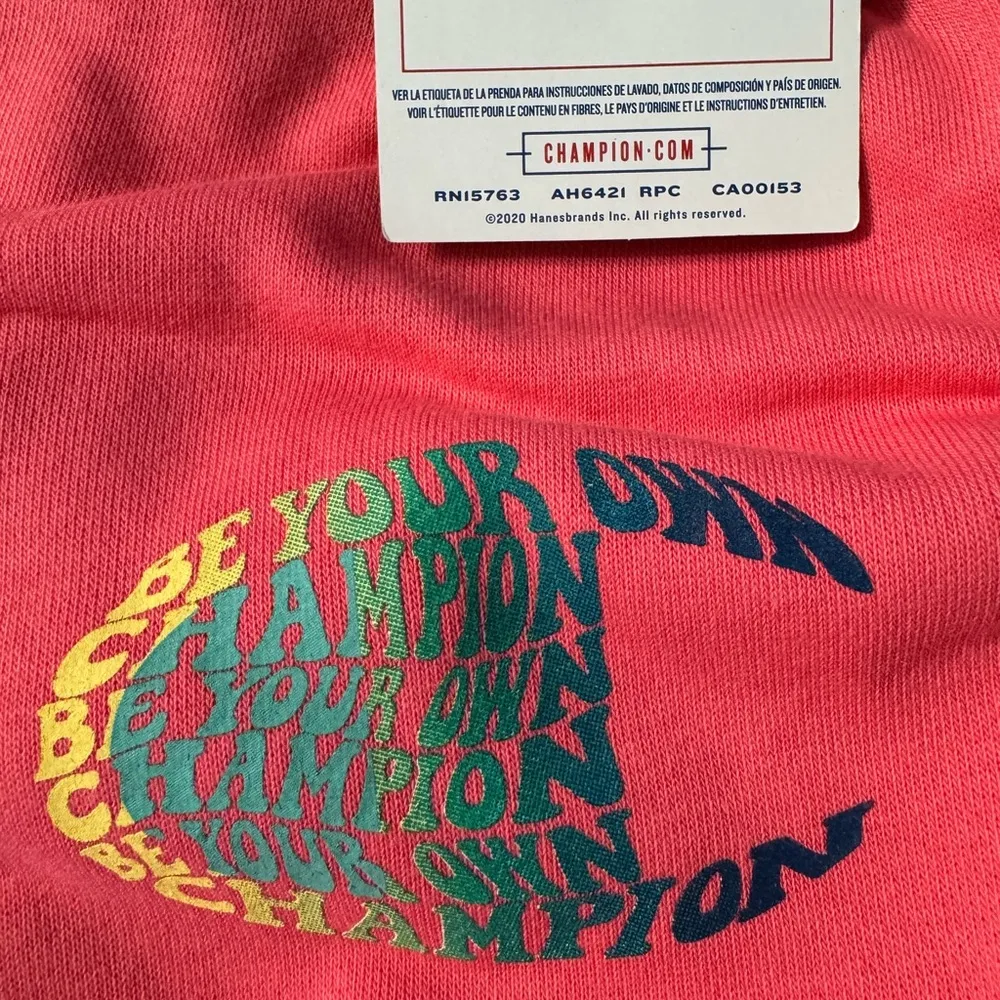 Women’s  Campus French Terry Hoodie Peachy Pink Size L NWT - Image 12