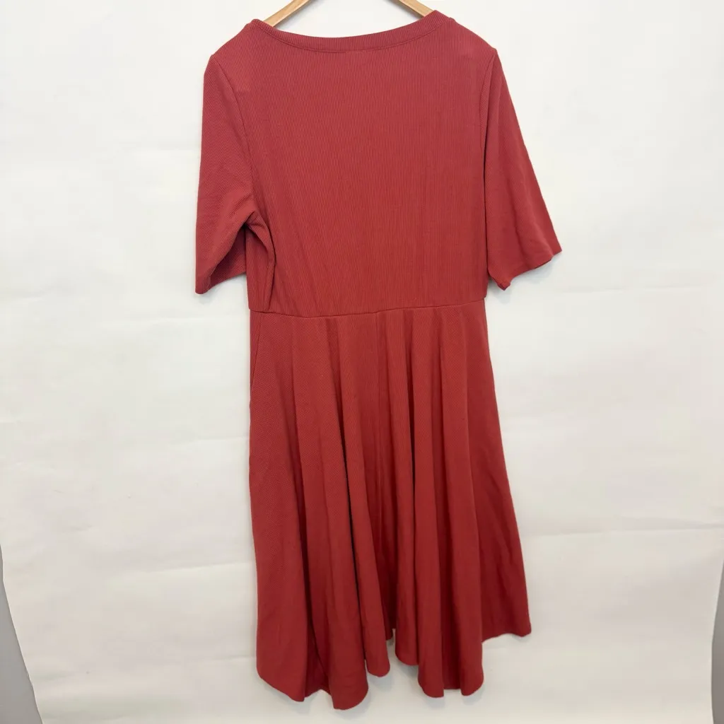 Torrid Mini Super Soft Skater Dress 1X tandoori spice - Image 4