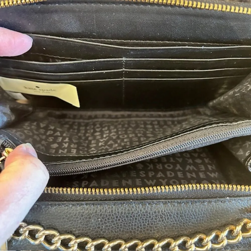 Kate Spade Black Faux Fur Cat Crossbody Bag – Rare & Adorable!449 - Image 7