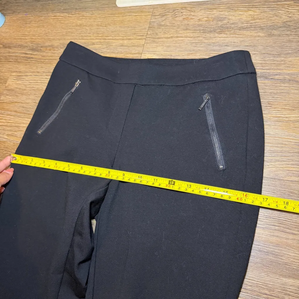 J. McLaughlin Black Slim Fit Pants with Zipper Pockets business Casual size 0 - Image 9