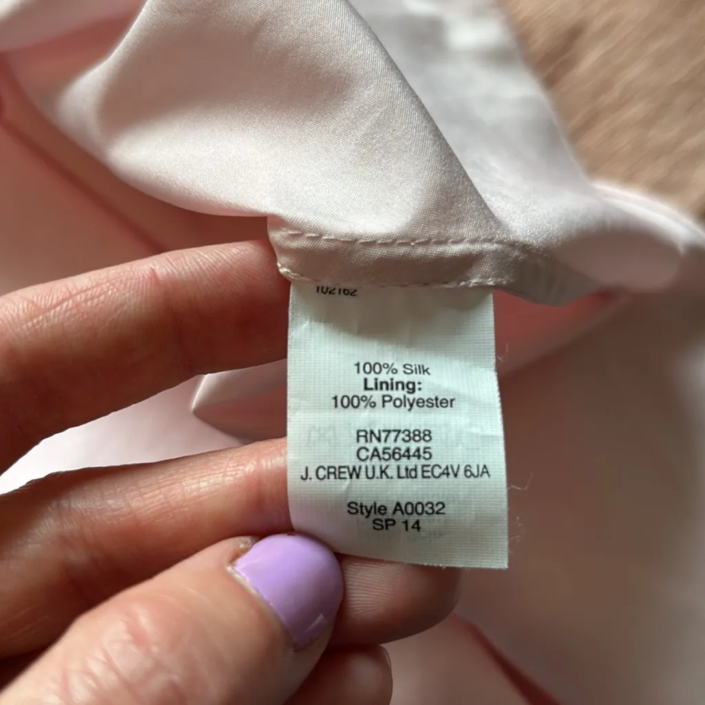 J. Crew  Clara Dress Silk Chiffon Dress Sz 8 Petite Romantic Balletcore Silk - Image 11