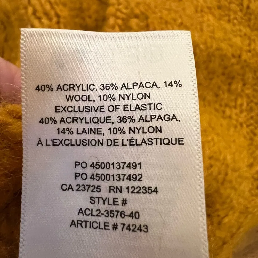 ARITZIA The Sunday Best Melly Wool Sweater in Cairo Gold Woman’s XXSmall - Image 9