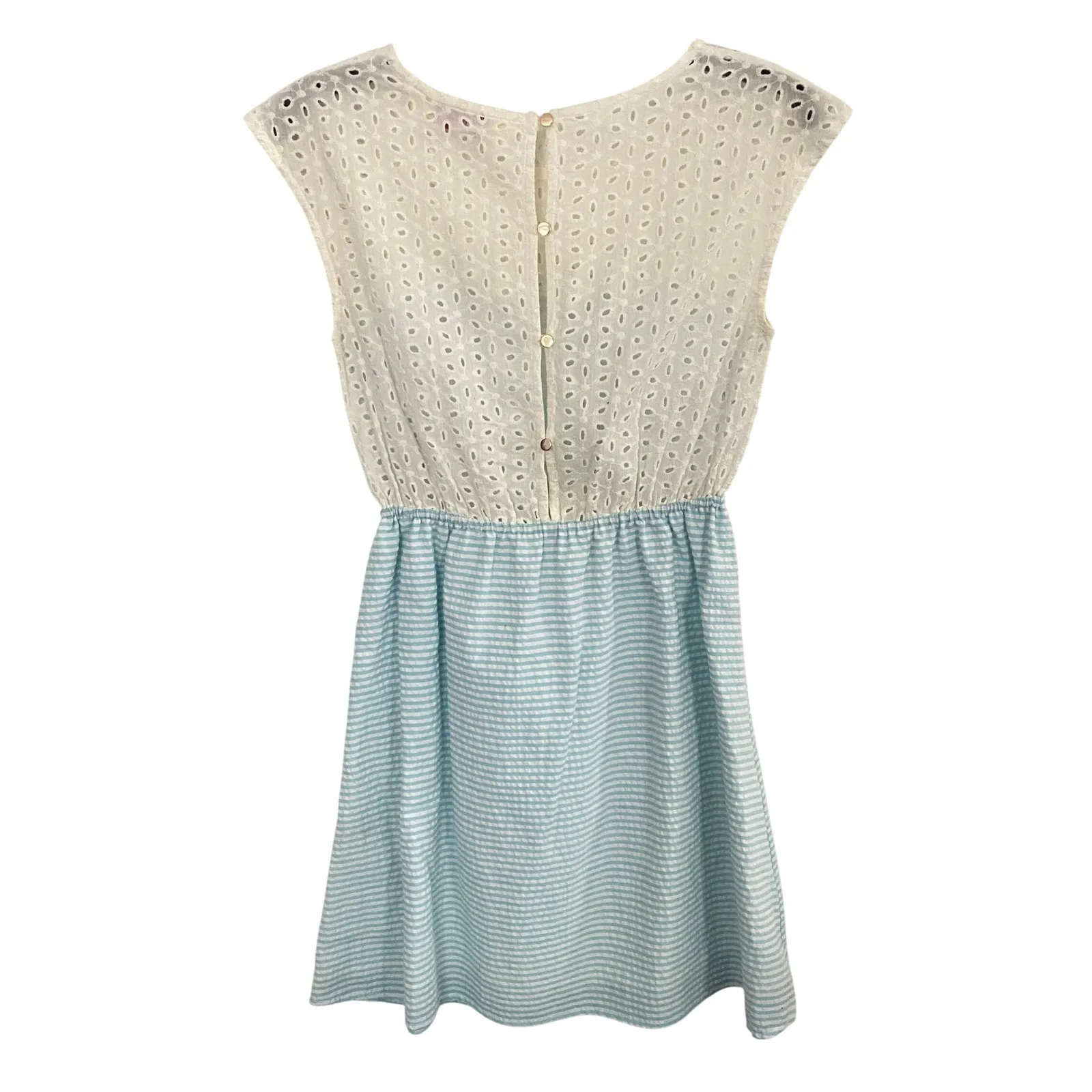 Emmelee Eyelet Striped Elastic Waist A - Image 4