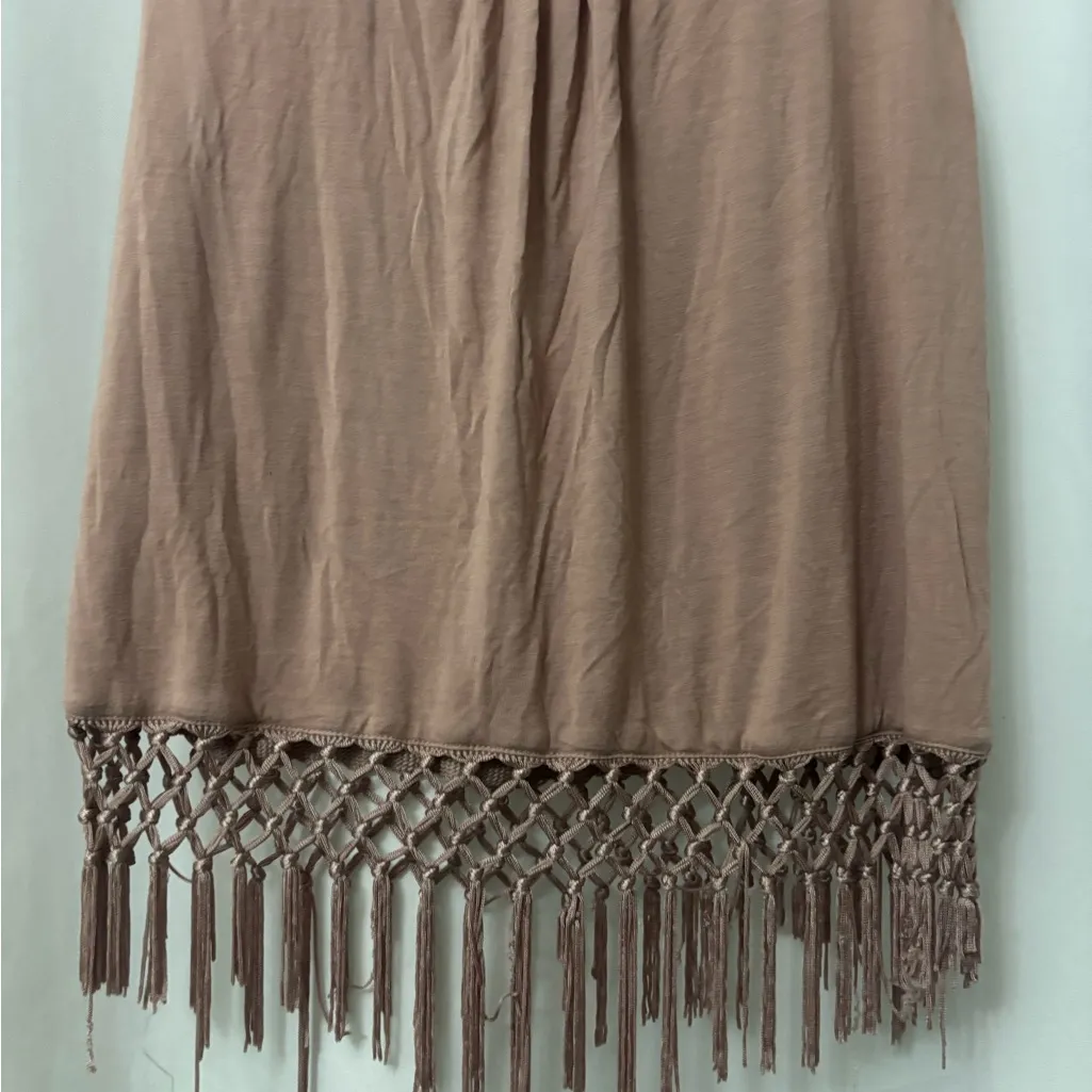 Forever 21 Tan Fringe Hem Tank Top - Image 2
