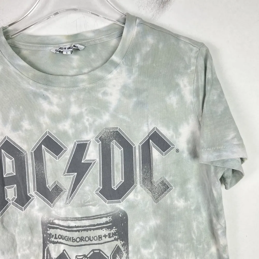 Elizabeth and James Tie Dye AC/DC Hells Bells Short Sleeve T-Shirt Size Small S - Image 3