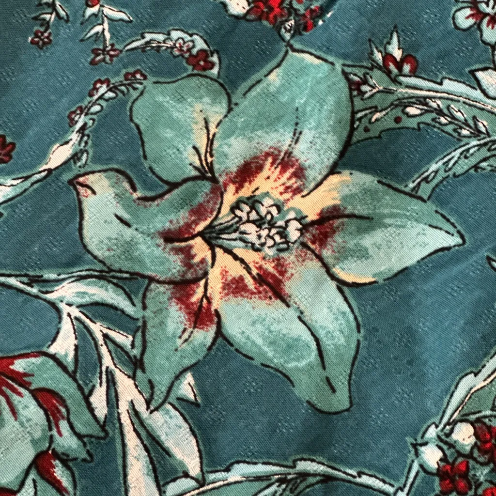 Band of the Free Band of Gypsies Audette Teal Flower Halter Dress NWT Blue Size L - Image 7