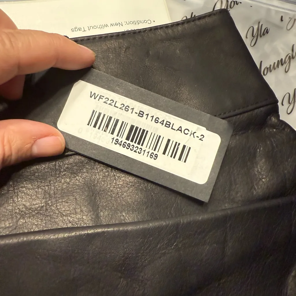 NWT RtA Doris Black Real Leather Hi - Image 3