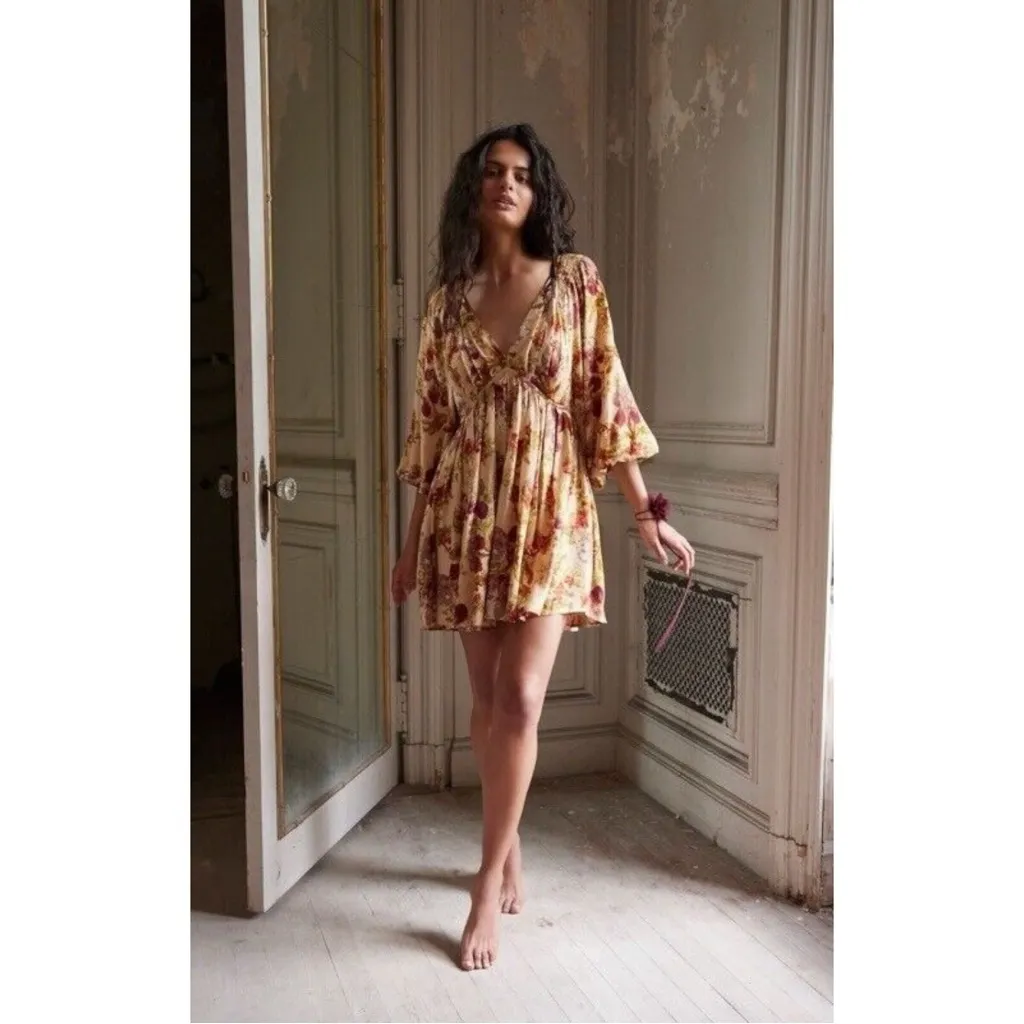 Free People Sweetheart Flower Choker Burgundy NWT Dainty Bracelet Hair Ethereal - Image 11