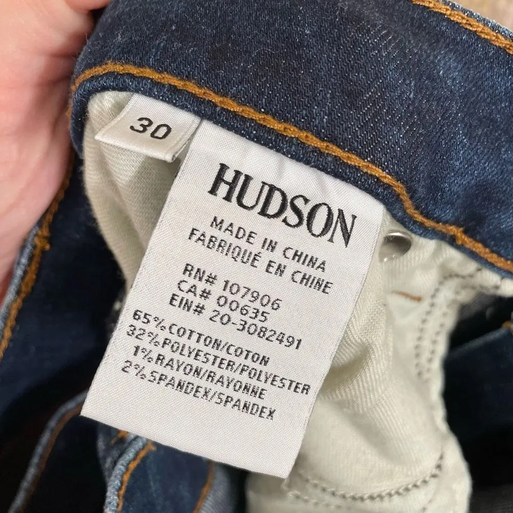 Hudson Krista super skinny dark wash mudr jeans, size 30 - Image 5