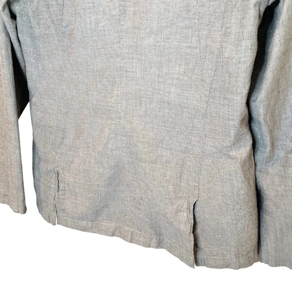 Women's Horny Toad gray organic cotton lightweight blazer jacket size large - Image 5