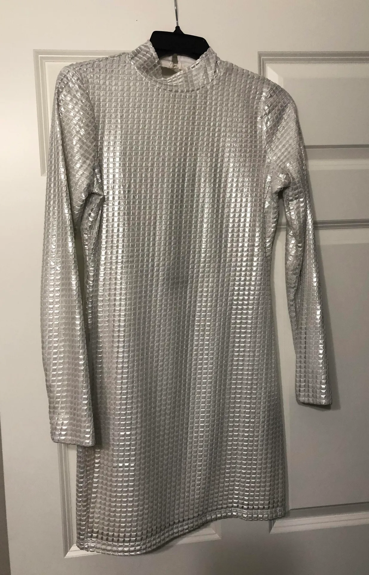 Silver Metallic Dress - Image 2