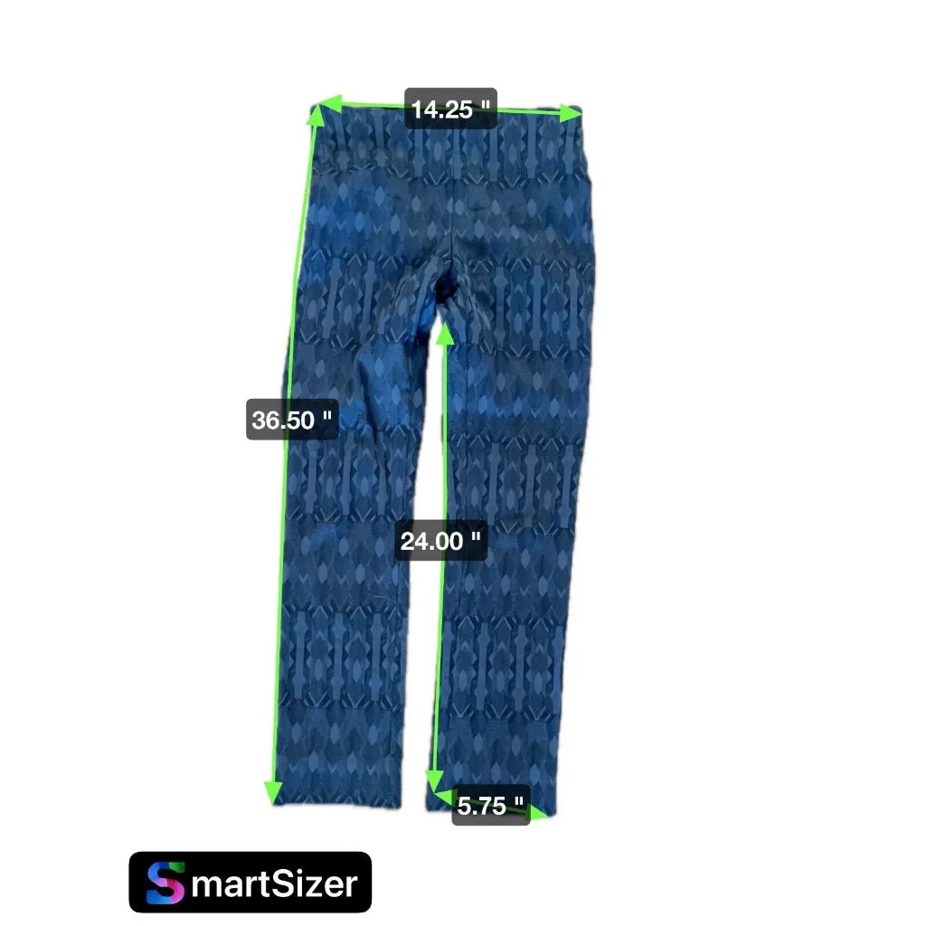 EQUESTRIAN Brand pull style straight leg pants Black w Gray‎ Graphic Size Small - Image 8