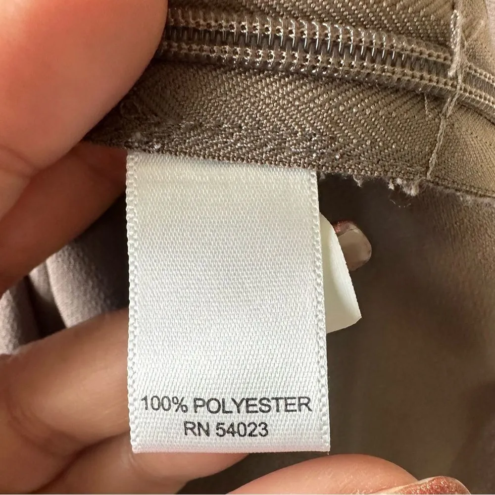 Banana Republic Halter Front Button Loop Keyhole Racerback Slate Gray Grey Top 4 - Image 8