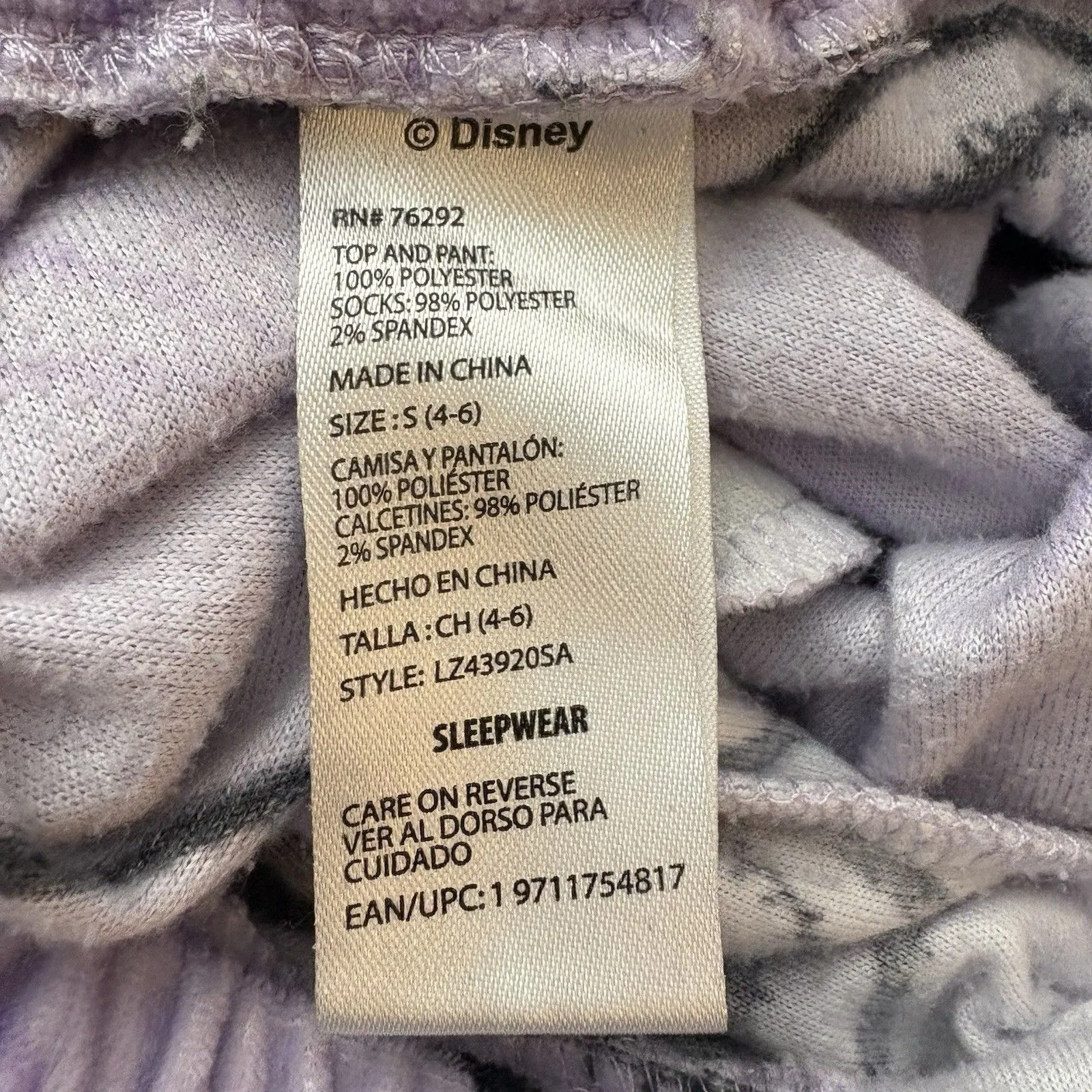 Disney Nightmare Before Christmas Jack Skellington Purple Pajama Pants Small - Image 5