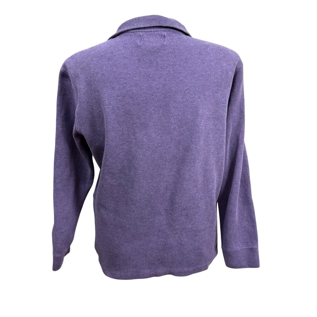 Polo Ralph Lauren Women’s Purple Quarter Zip Sweater Size Large - Image 6