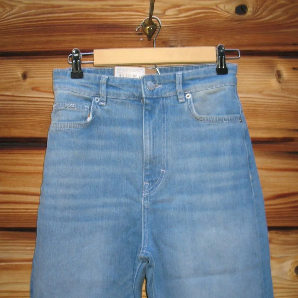 NWT Boss Orange Hugo BOSS Womens Marlene Wide Leg High Waist Jeans Blue Size 26 - Image 6