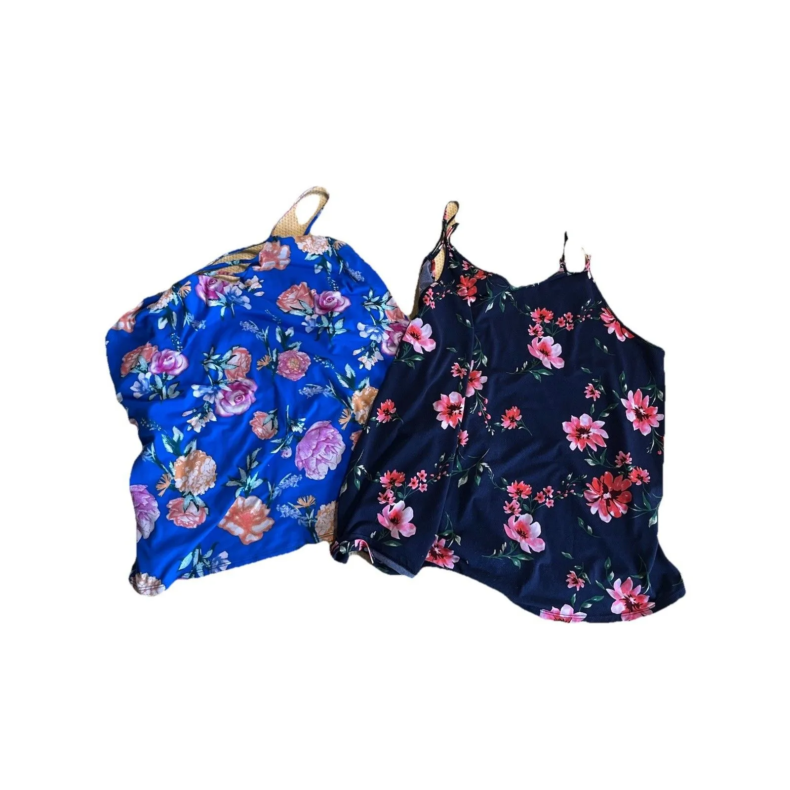 Stitch Fix Brand Strappy Blue Floral 2 Pc Tank Bundle Size 2x - Image 5