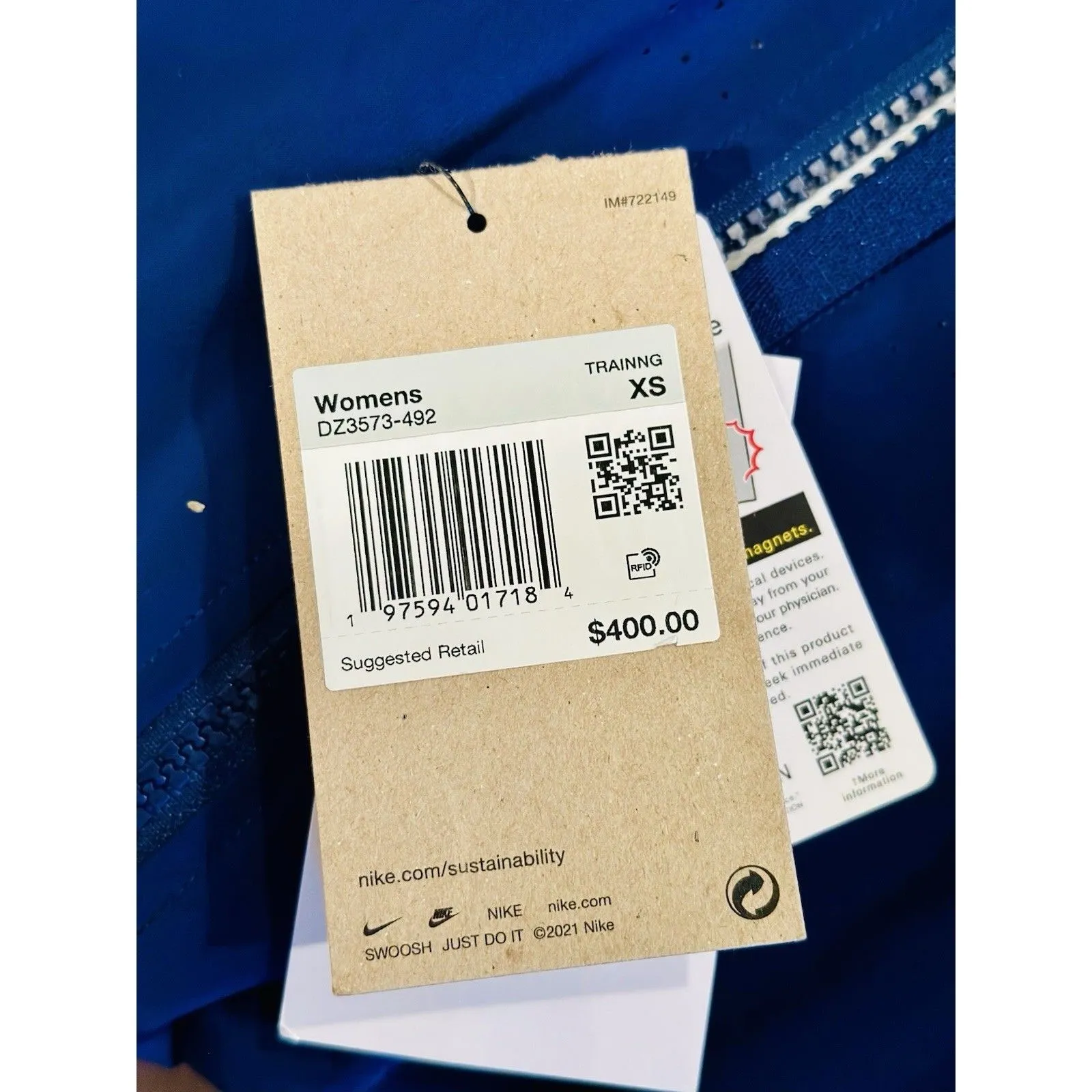 Team USA Paris Paralympic Podium Jacket Nike Dri Fit Size XS NWT $400 RETAIL!!!! - Image 12