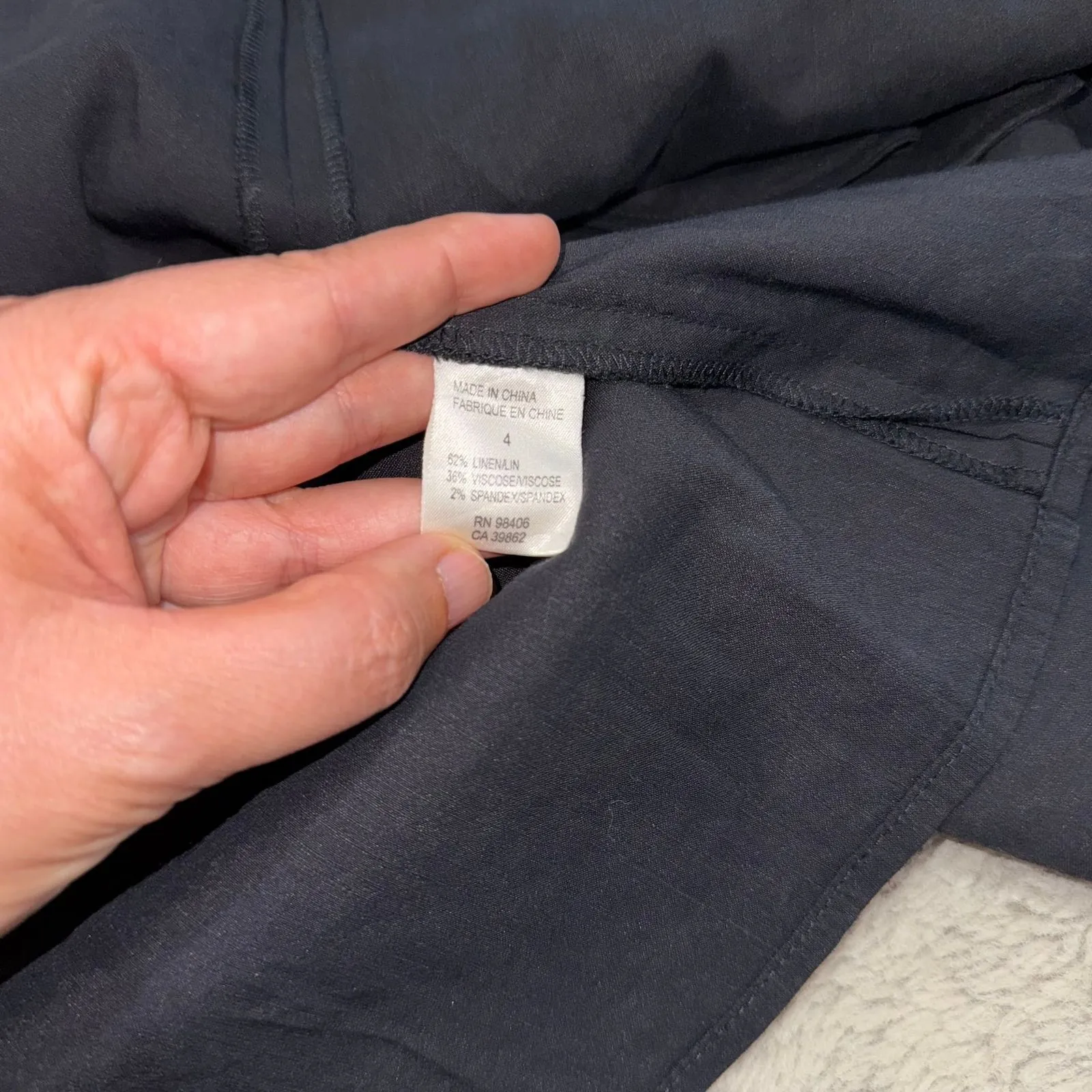 Theory Women's Black A-Line‎ Skirt with Belt Size 4 Office Career - Image 7