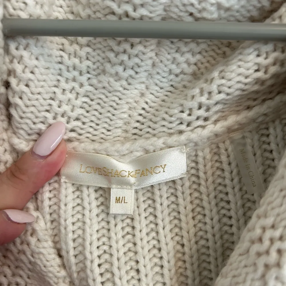 LoveShackFancy Franco Cardigan in Morning Dew size Medium/Large - Image 3