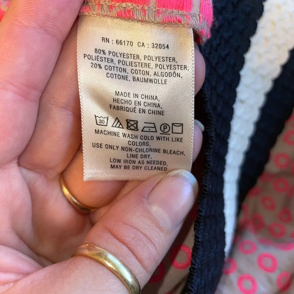 Anthropologie pink black & white Maeve Ballad Swing Skirt - Image 3