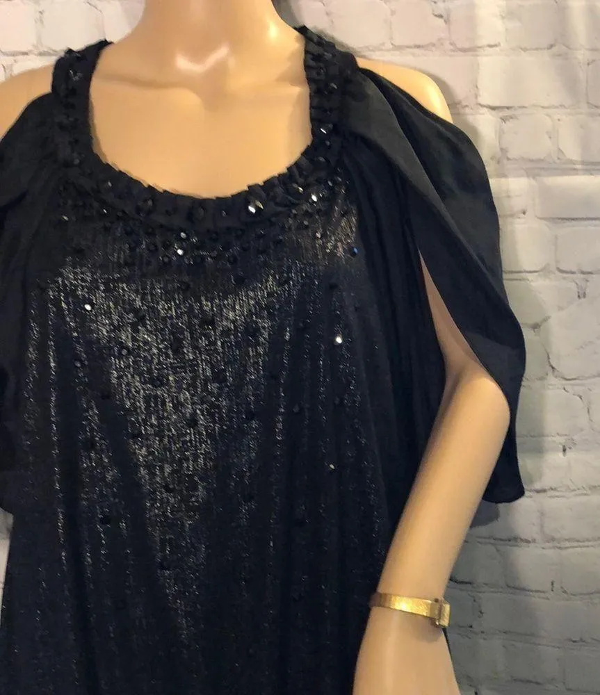 Rare TCEC Cold Shoulder Split Sleeve Spark… - Image 5