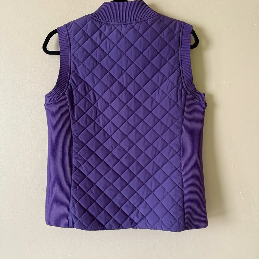 Pendleton lavender quilted zip closure vest size m - Image 2