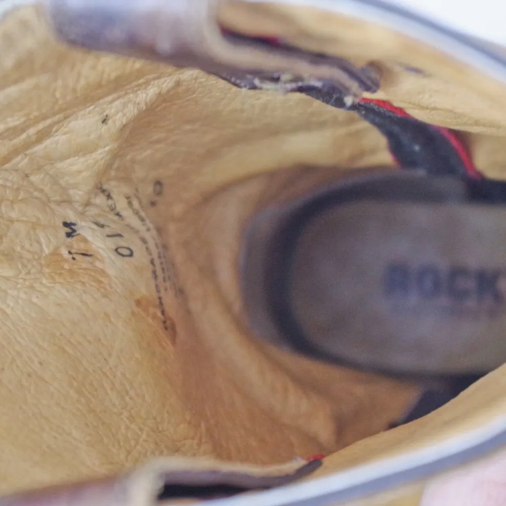 Ladies' Rocky Handhewn Leather Western Boots Size 7M Green - Image 10