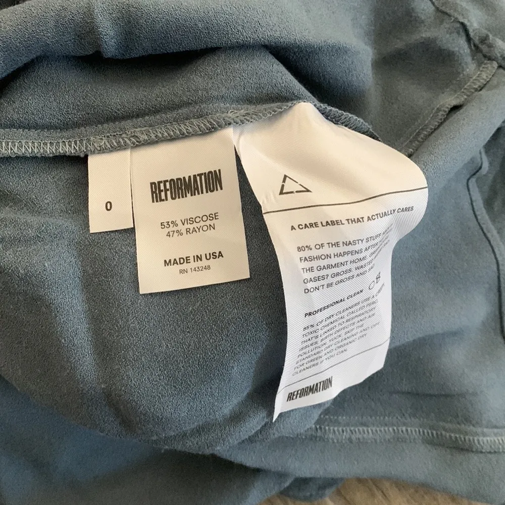 Reformation blue mini dress - Image 5