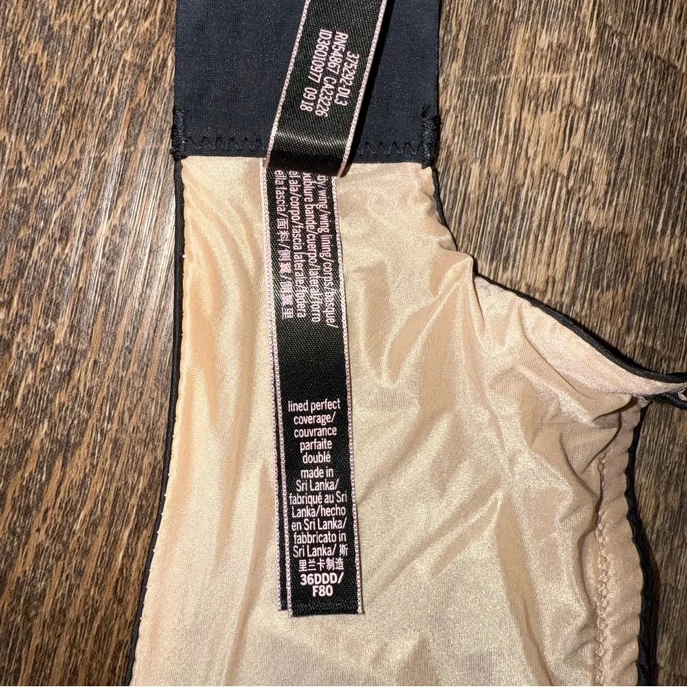 Victoria's Secret Lined Perfect Coverage Black Sheer Size 36DDD - Image 7