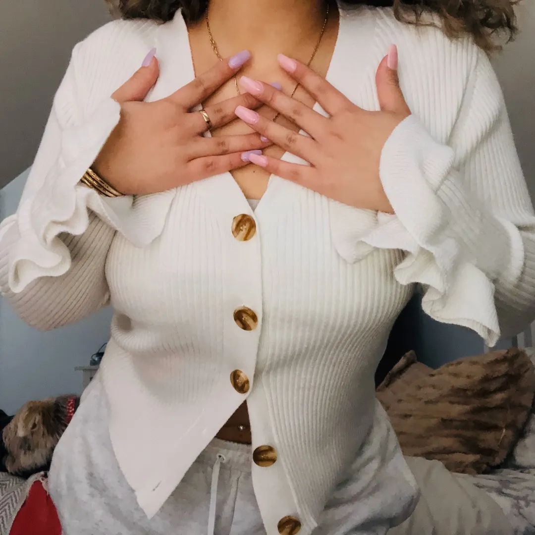 cry baby knit sweater White - Image 2