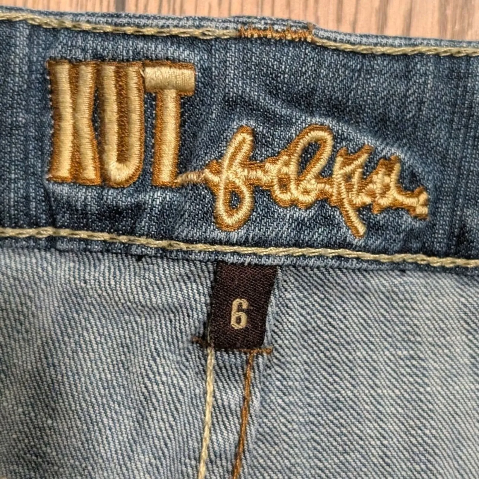 Kut‎ From The Kloth Womens 6 Jeans Capri Cropped Crop Light Wash Denim - Image 3