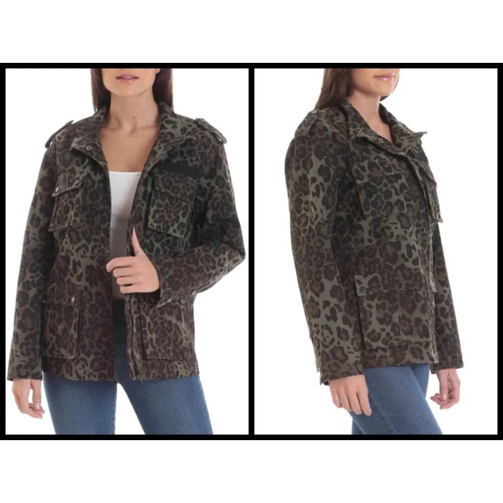 💕AVEC LES FILLES💕 Cotton Cargo Jacket ~ Leopard - Image 2