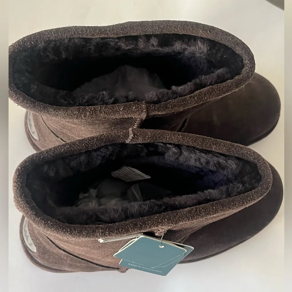 EMU Australia Paterson Lo waterproof fur lined boots NWT 6 Brown - Image 10
