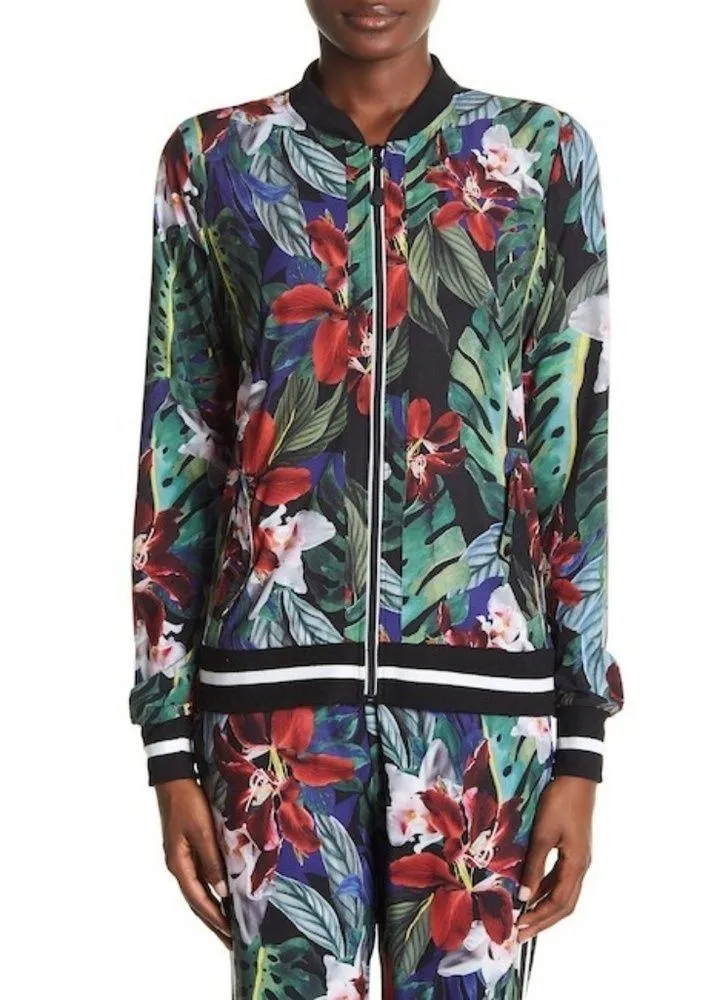💕💕 Tropical Floral Bomber Jacket - Image 4