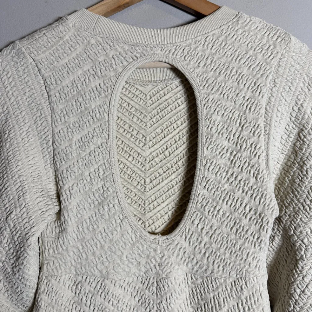 Free People Gabby Seamless Midi Dress Womens XS/S Ivory Wet Plaster Textured NWT - Image 13