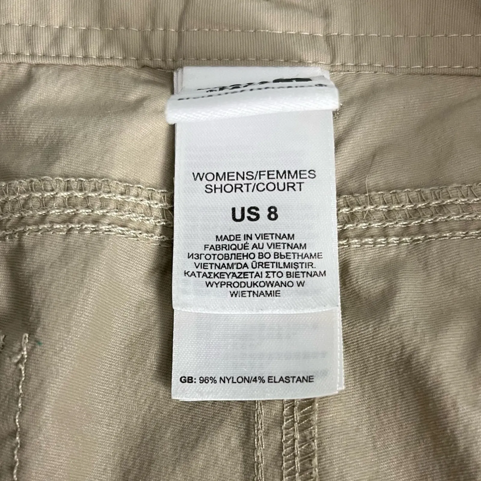 The North Face Paramount 2.0 Convertible Cargo Pants Shorts Tan Women’s Size 8 - Image 8