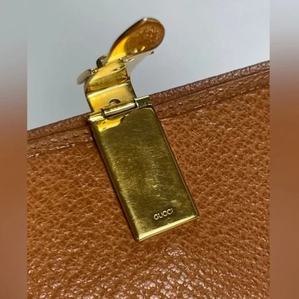 Vintage Gucci Buckle Long Wallet - Image 3