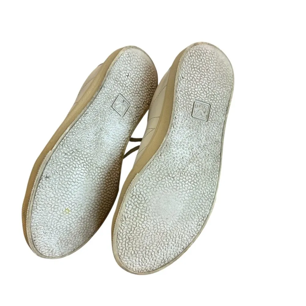 Veja White Sneakers Tennis Shoes Lace Up Casual Brazil Stitching Size 38 7 US - Image 8