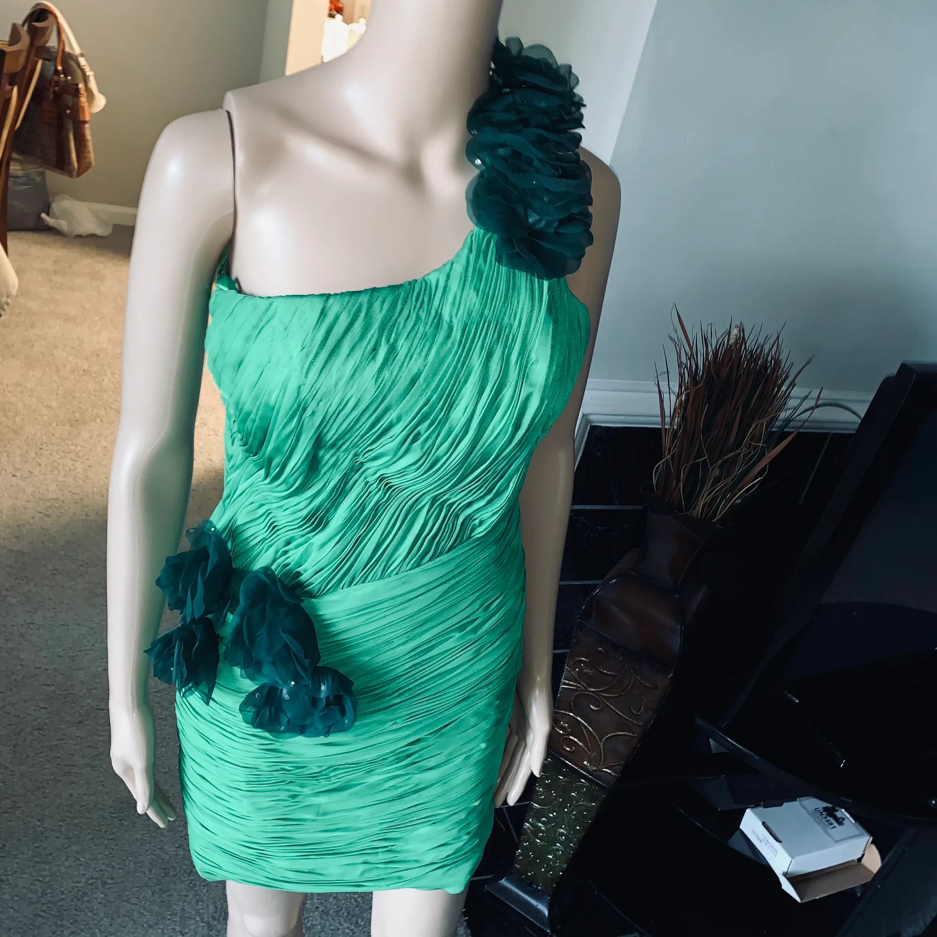 one shoulder mini dress - Image 4