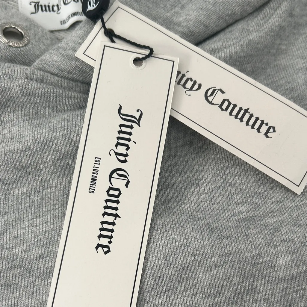 Juicy Couture Gray Hoodie with Floral Accents - Image 6