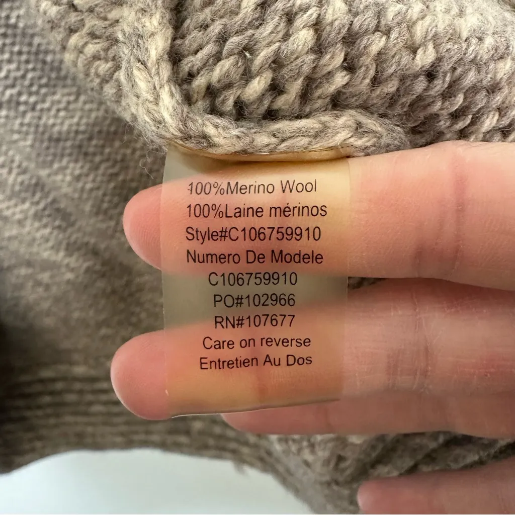 Alice + Olivia Chunky Knit Merino Wool Cardigan Shrug - Image 6