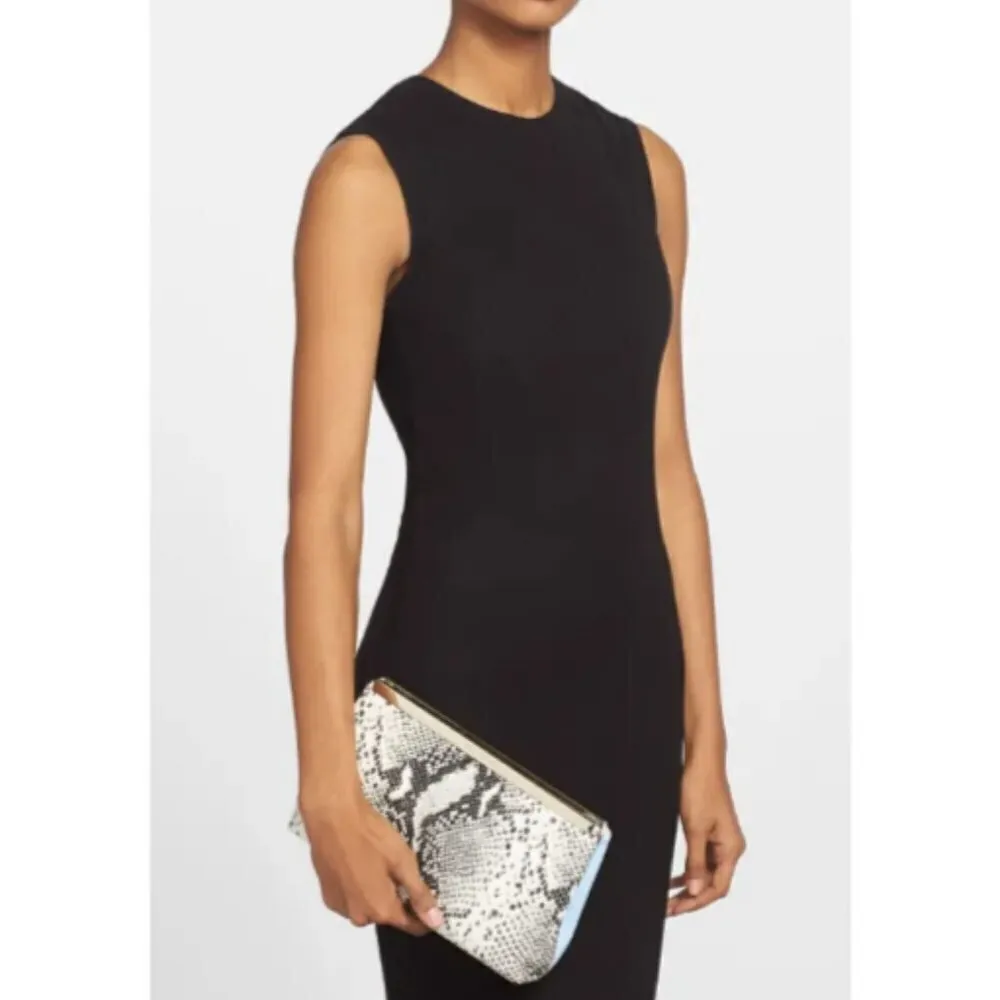 💕TED BAKER Reni Exotic Embossed Snakeskin Clutch - Image 6