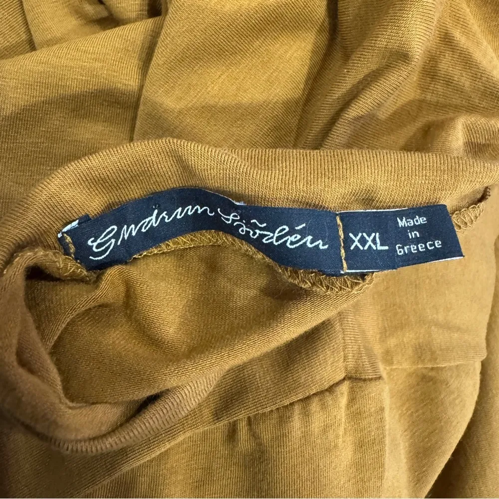 Gudrun Sjoden mustard mock neck tube long sleeves dress with pockets EUC Orange Size XXL - Image 7