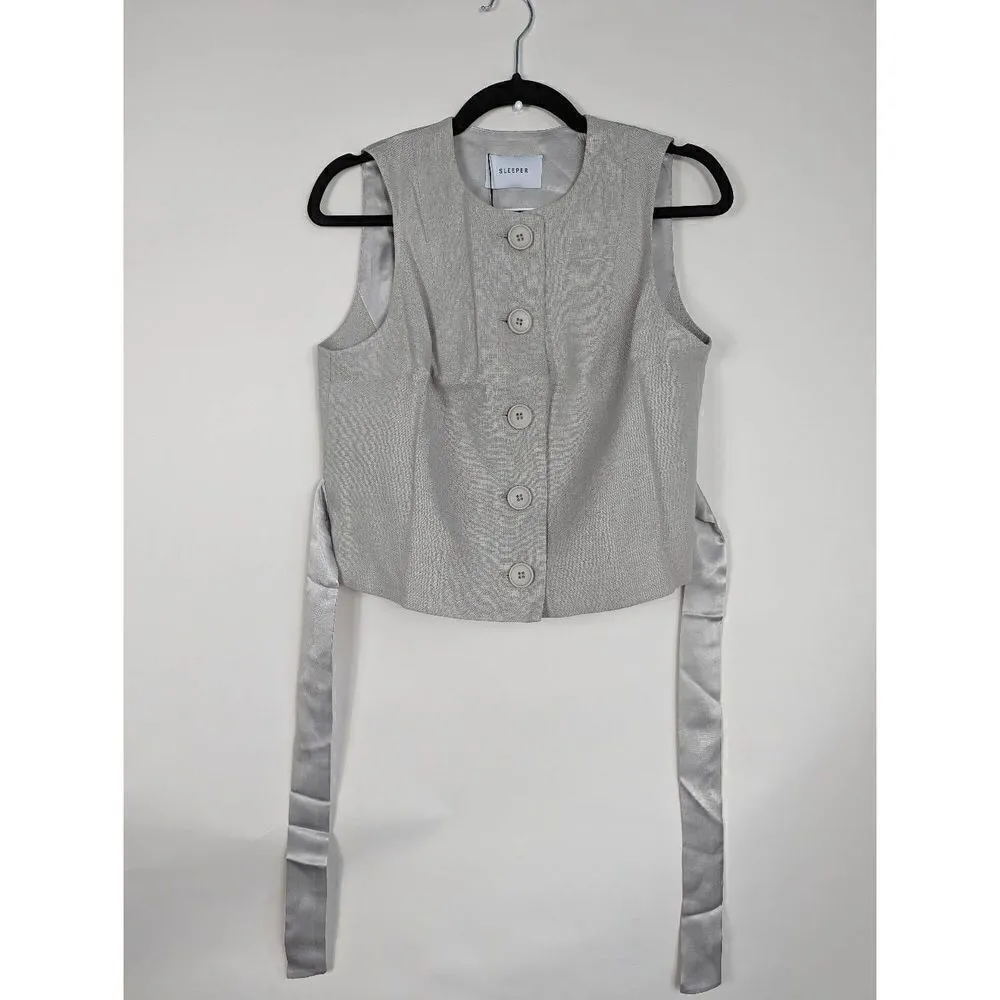 SLEEPER Lili Marleen Waistcoat Top Large - Image 3