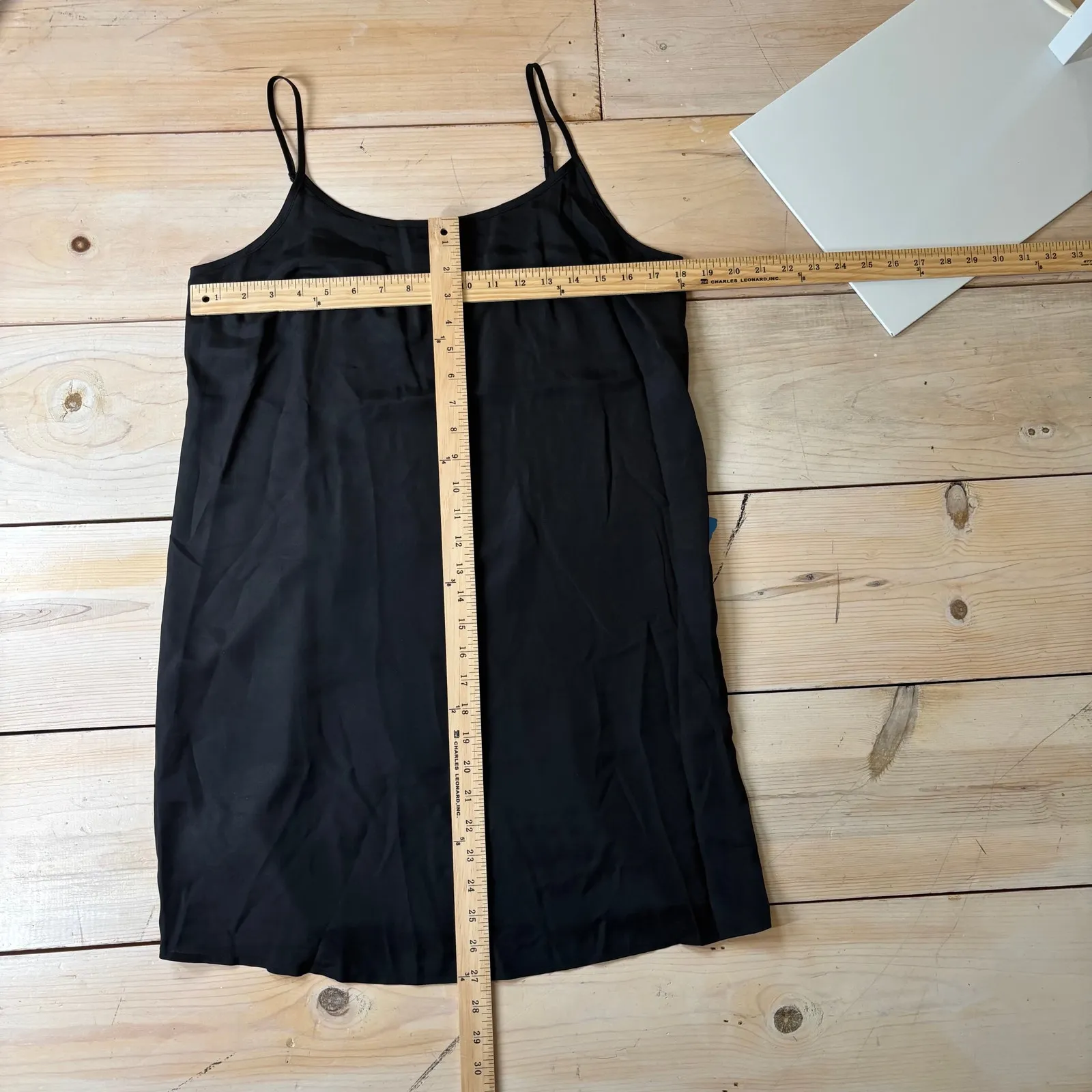 Loft NWOT Black Spaghetti Strap Slip Tank Size Medium Petite - Image 5