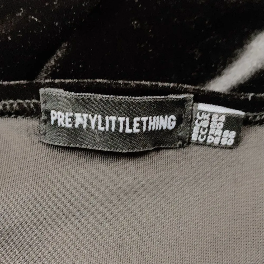 PrettyLittleThing Black Shape Pleated Dress Plus Sz 20 - Image 5