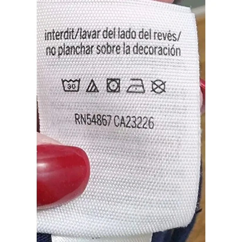 PINK Victorias Secret 5th Ocean Womens Size L Top Shirt Navy Logo Dark Blue Used - Image 2