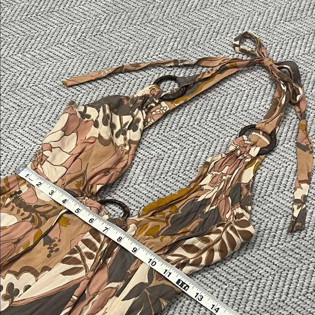 Vici GROOVY GIRL SUMMER Forest Hills Printed Wide Leg Floral Halter Jumpsuit - Image 5