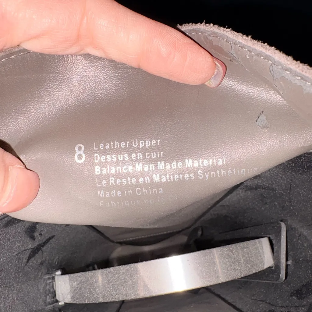 Gray Suede Leather Boots 8 - Image 3